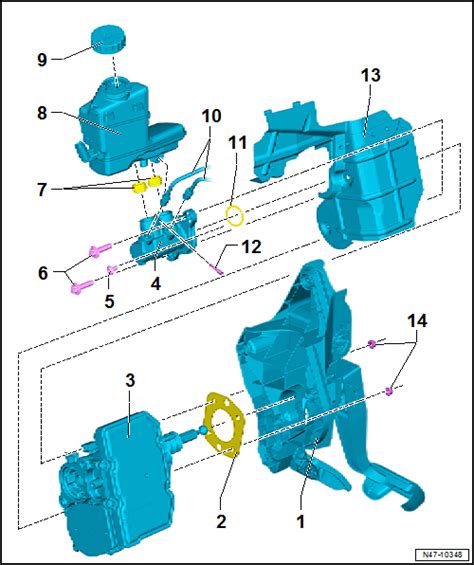 Volkswagen Golf Service Repair Manual Assembly Overview Brake