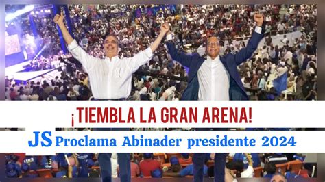 Partido Justicia Social Proclama A Luis Abinader Como Su Candidato