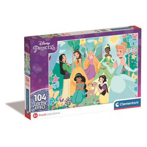 Блестящ пъзел Clementoni Disney Princess 104 части Toyzz Shop