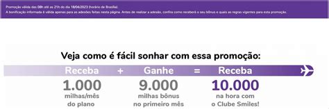 Prorrogado Ganhe 9 000 milhas de bônus na adesão ao Clube Smiles