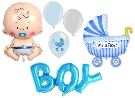 Zestaw Na Baby Shower Balony Narodziny Ch Opczyka Allegro Pl