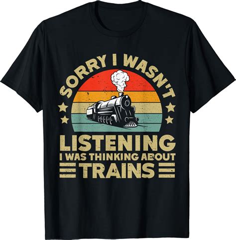 Retro Wagon Train Lover Model Railroad Conductor Funny Train T Shirt