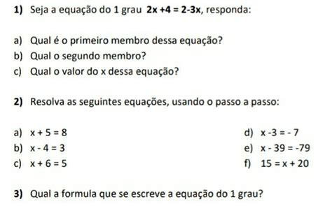 Solved Seja A Equa O Do Grau X X Responda A Qual O