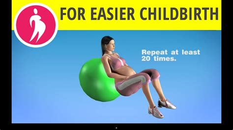 Pregnancy Exercise For Glutes And Legs With Fitness Ball Youtube