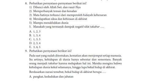 Kunci Jawaban PAI Kelas 10 Halaman 82 83 Kurikulum Merdeka Dampak