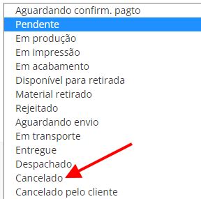 Como Cancelar E Excluir Um Pedido Suporte Imprima Store