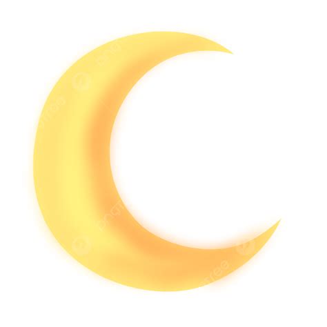 Yellow Moon Clipart PNG Images Yellow Hand Drawn Cartoon Moon Png