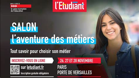 Evénement Le salon de l Education et Aventure des Métiers du 26 au