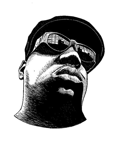 Biggie Smalls Pencil and Ink Study