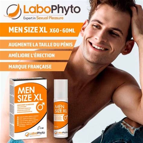 Men Size XL crème développante pénis Labophyto puissante