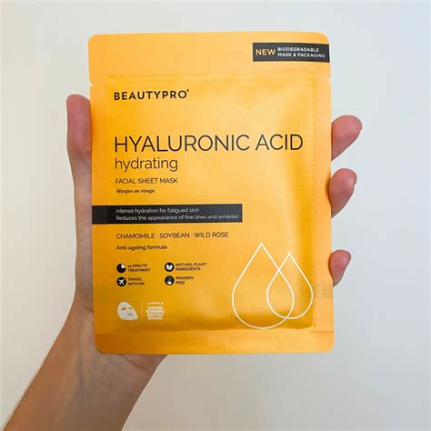 Beautypro Hyaluronic Acid Hydrating Facial Sheet Mask