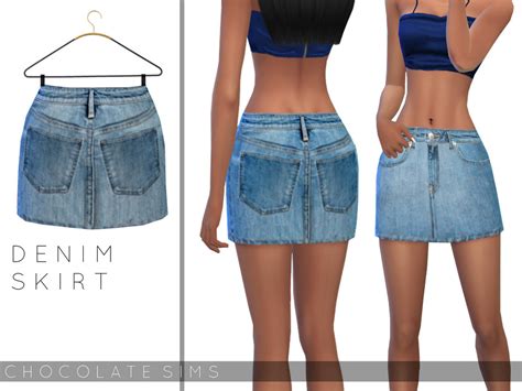 The Sims Resource Denim Skirt