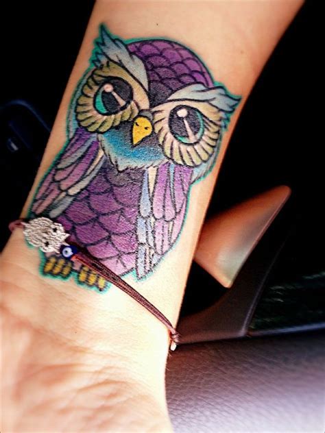 Awesome Owl Wrist Tattoos Design Wrist Tattoo Pictures