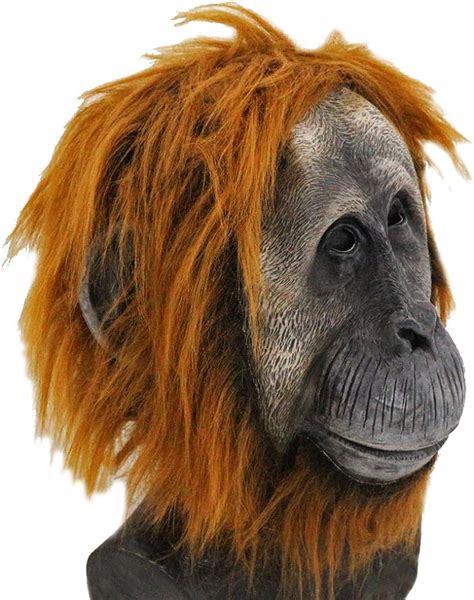 Chimp Mask Latex Monkey Animal Mask Gorilla Ape Head Mask Halloween