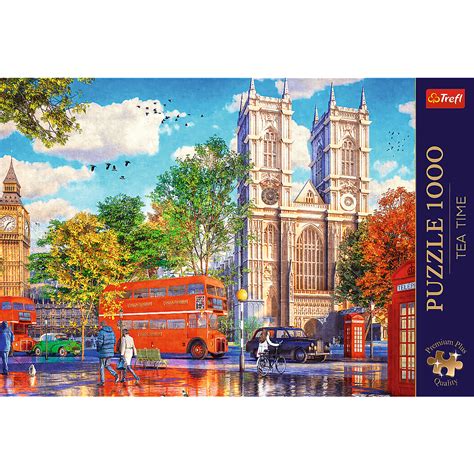 Puzzle Premium Plus Quality 1000 El Tea Time Widok Na Londyn Trefl