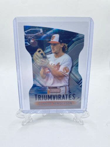 2023 Topps Stadium Club T 3 Gunnar Henderson Triumvirates Rc Ebay