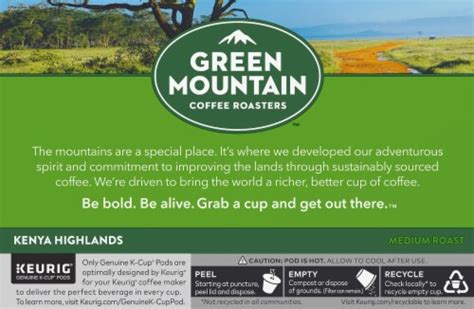 Green Mountain Coffee Roasters™ Kenya Highlands Medium Roast K-Cup Pods ...