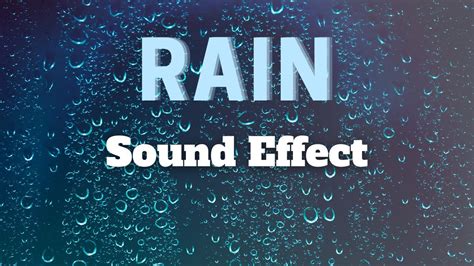 Rain Sound Effect Short - Rain in Nature - YouTube