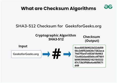 Understanding Checksum Algorithm For Data Integrity GeeksforGeeks