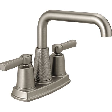 Delta Soline Single Hole 1 Handle Mid Arc Bathroom Faucet In Chrome With Lever Handle The Home