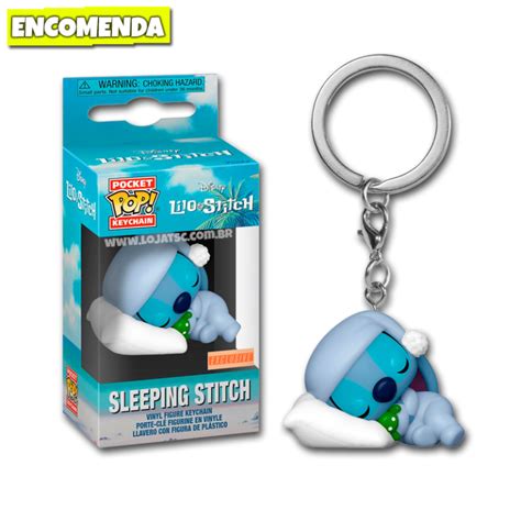 Funko Pop Chaveiro Lilo Stitch Sleeping Stitch Loja TSC