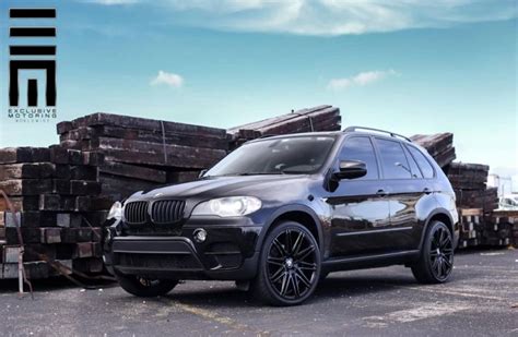 Complete Black And With Xo Luxury Wheels Bmw X5 E70