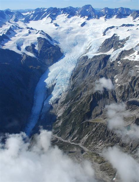birds eye view   zealands changing glaciers