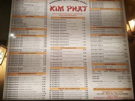 Speisekarte Von Asia Imbi Kim Phat Pub Bar Friedberg Hessen