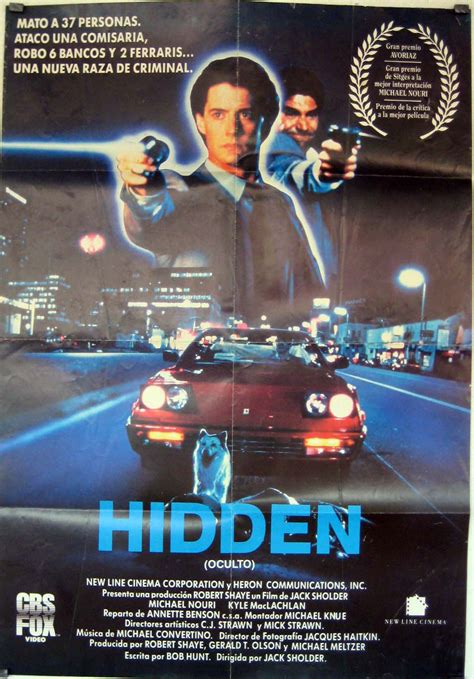 "HIDDEN" MOVIE POSTER - "THE HIDDEN" MOVIE POSTER