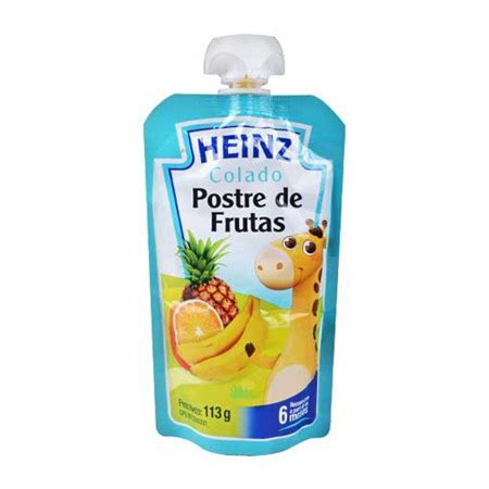 Supermarket Sigo Costazul Colado Pouch Postre De Frutas Heinz Gr