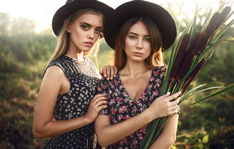 Wallpaper The Reeds Girls Max Kuzin For Mobile And Desktop Section