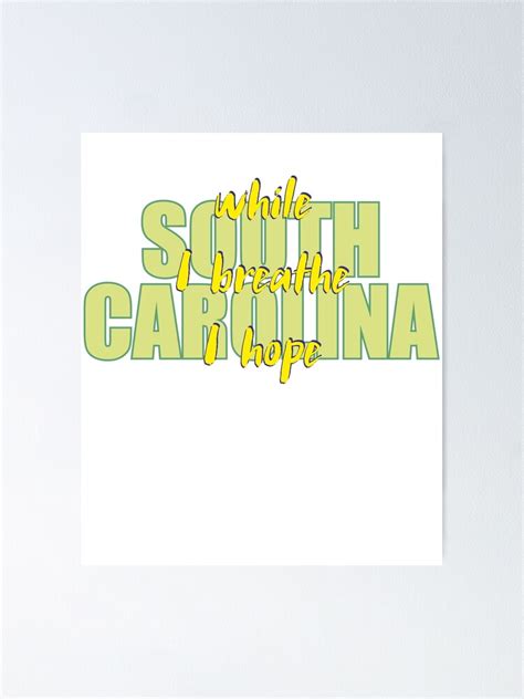 "State of South Carolina, motto of South Carolina, While I breathe, I ...