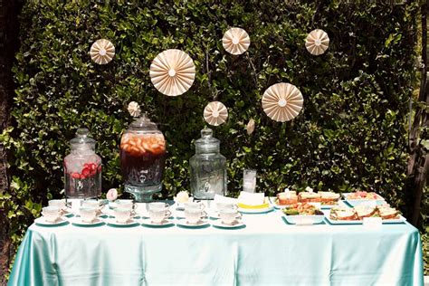 Tea / Bridal/Wedding Shower "Tiffany Blue Bridal Shower" | Catch My Party