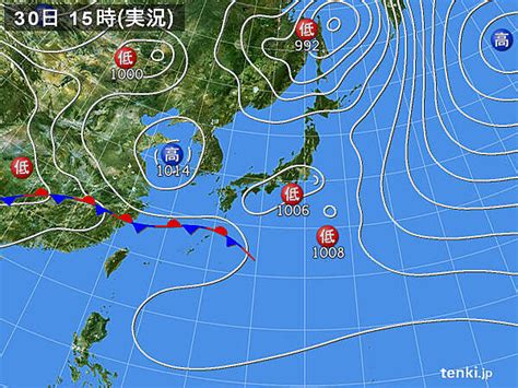 過去の実況天気図2021年03月30日 日本気象協会 Tenkijp