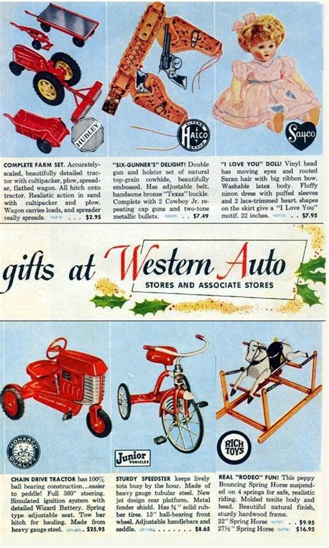 Western Auto Ad | Vintage toys 1960s, Vintage toys, Retro toys