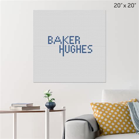 Baker Hughes Logo Wall Poster - Build Your Own with Bricks! - BRIK