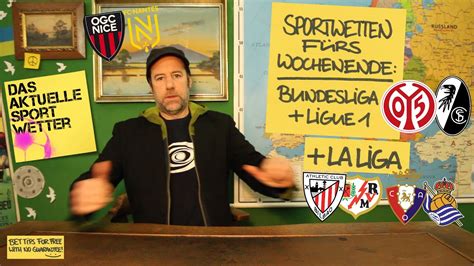 Sportwetten für Sa So u a Bundesliga Mainz Freiburg La Liga