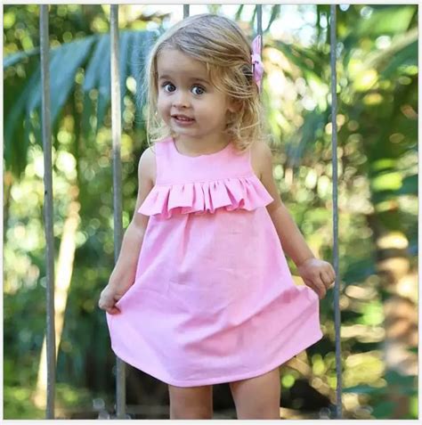 cotton pink cute holiday beach sundress toddler girl summer lovely ...