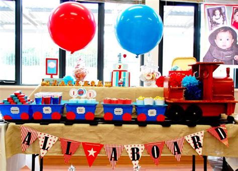 Kara's Party Ideas Train Boy Themed Birthday Party Planning Ideas ...