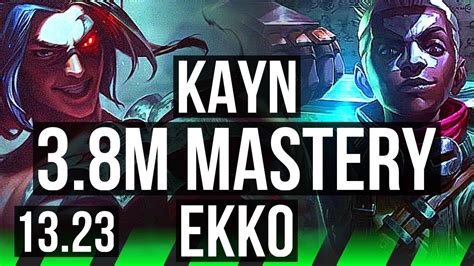 KAYN Vs EKKO JNG 18 1 4 3 8M Mastery Legendary Quadra 8 Solo