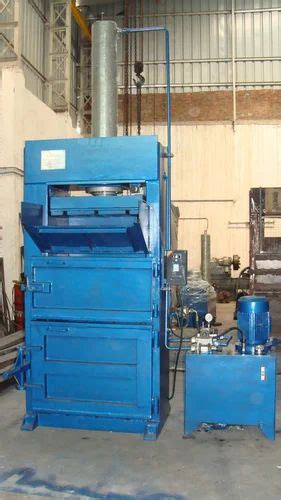 Mild Steel Hydraulic Baling Press Raffia Cement Bags Machine Max Force