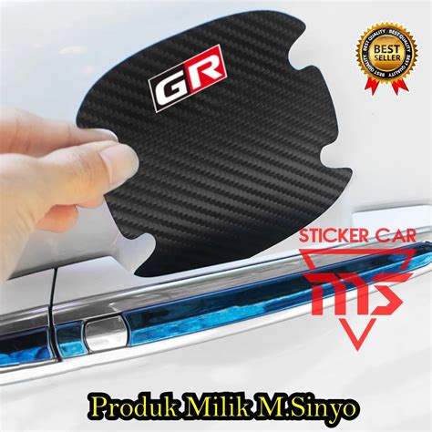 D Carbon Sticker Toyota Gr Sport Car Handle Protector Raize Rush