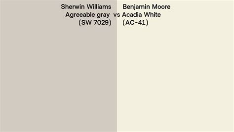 Sherwin Williams Agreeable Gray SW 7029 Vs Benjamin Moore Acadia