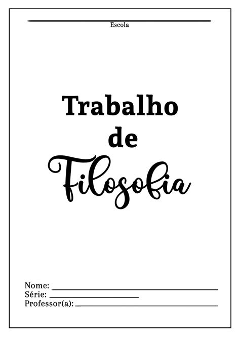 Capa Simples Para Trabalho Gr Tis Capas De Livros Escolares Capas