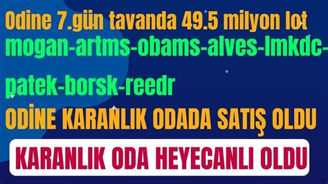 ODİNE KARANLIK ODADA SATIŞ OLDU 4 5 MILYON LOT KARANLIK ODA VERİLERİ