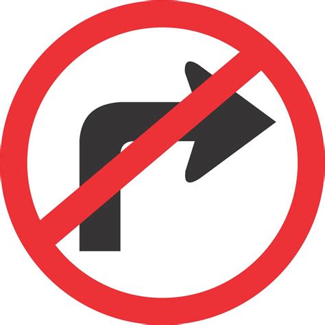 No Right Turn road sign (R210) | Safety Sign Online