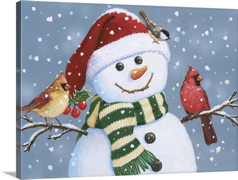 Santa Snowman | Great Big Canvas