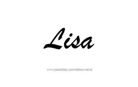 Lisa Name Tattoo Designs