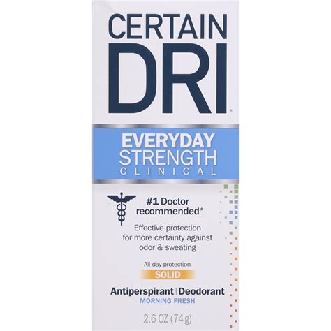 Certain Dri Antiperspirantdeodorant Extra Strength Clinical Solid