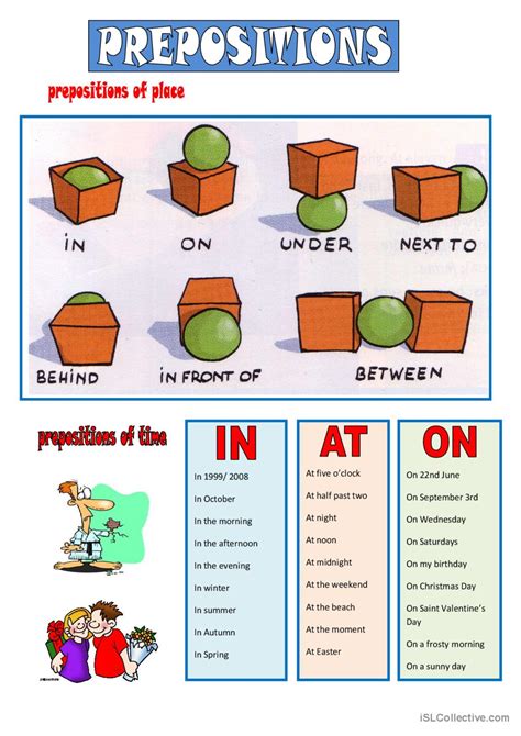 Prepositions Prepositions Preposition Worksheets English Grammar ...